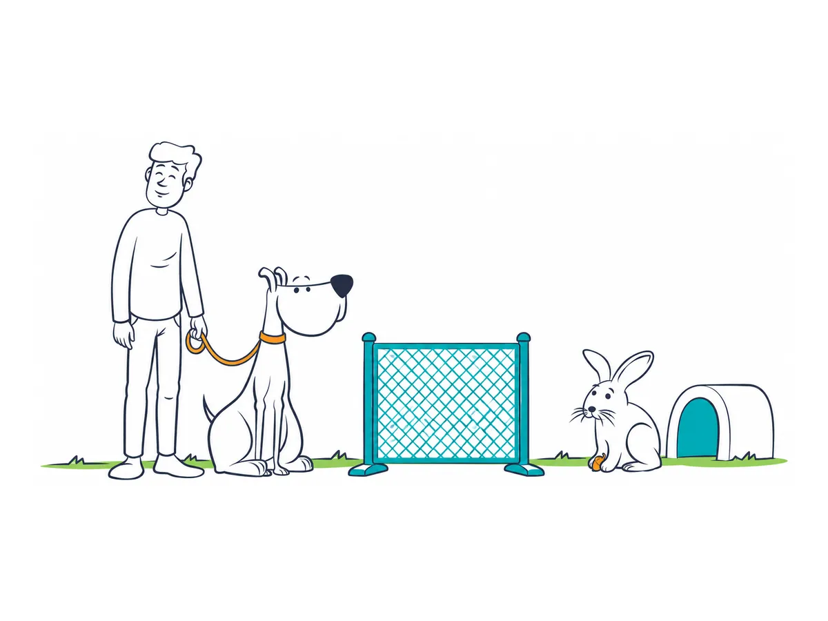 Introducing a dog and rabbit: safe steps and limits