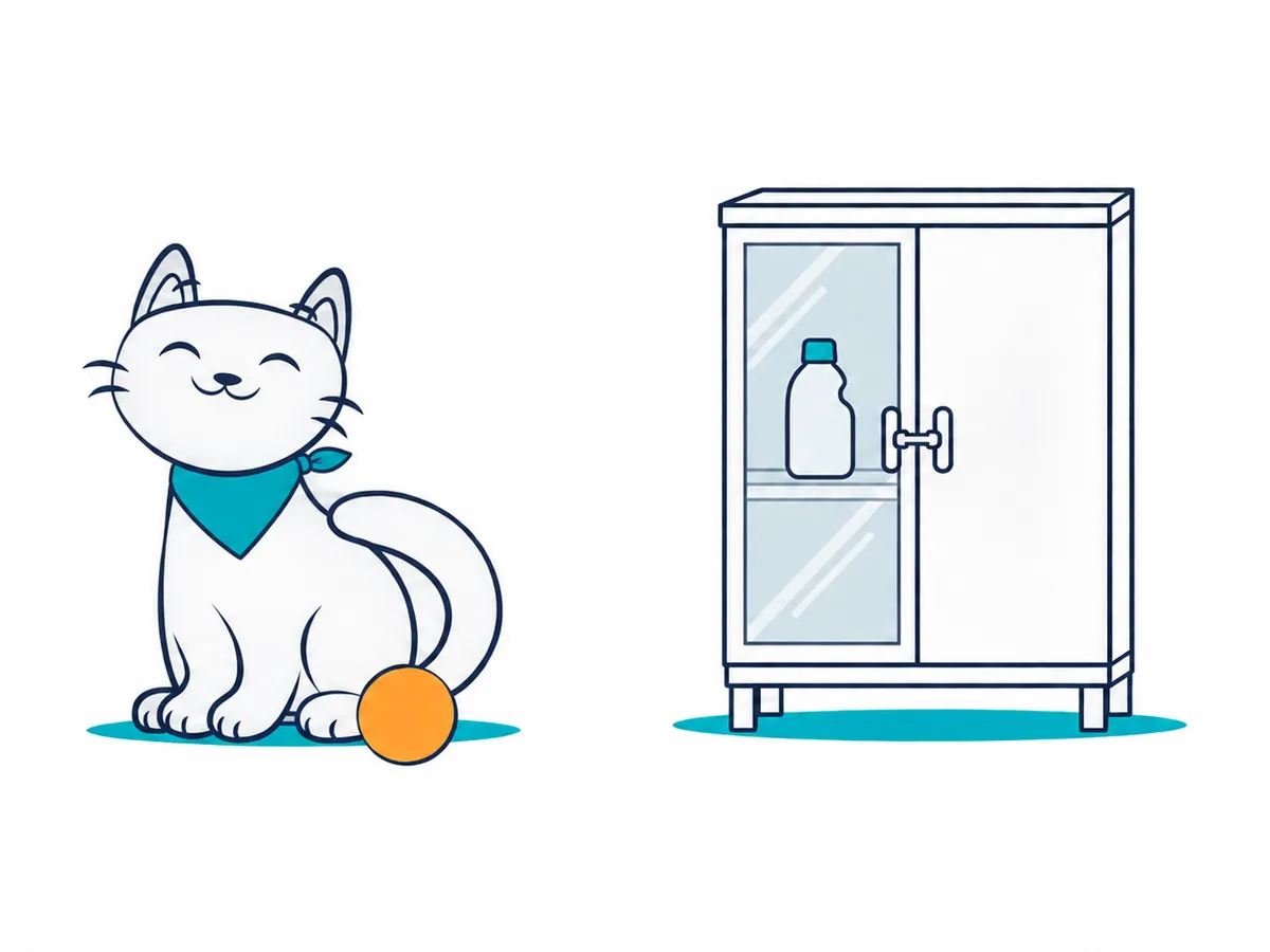 Intoxicación por lejía en gatos: qué hacer si tu gato la bebe