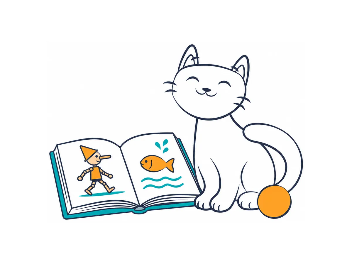 Figaro, Pinocchio's cat: who he is and where he comes from