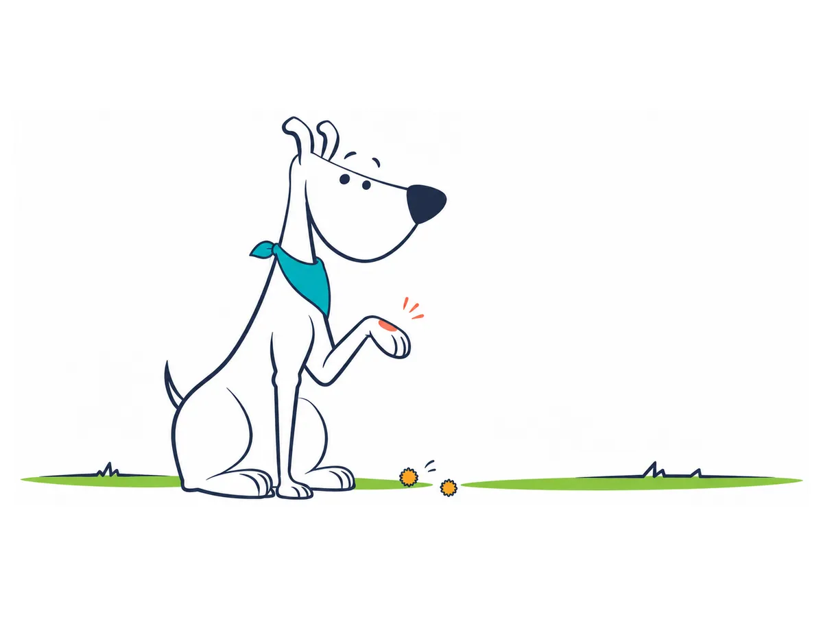 Mi perro se lame las patas: causas y cuándo preocuparse